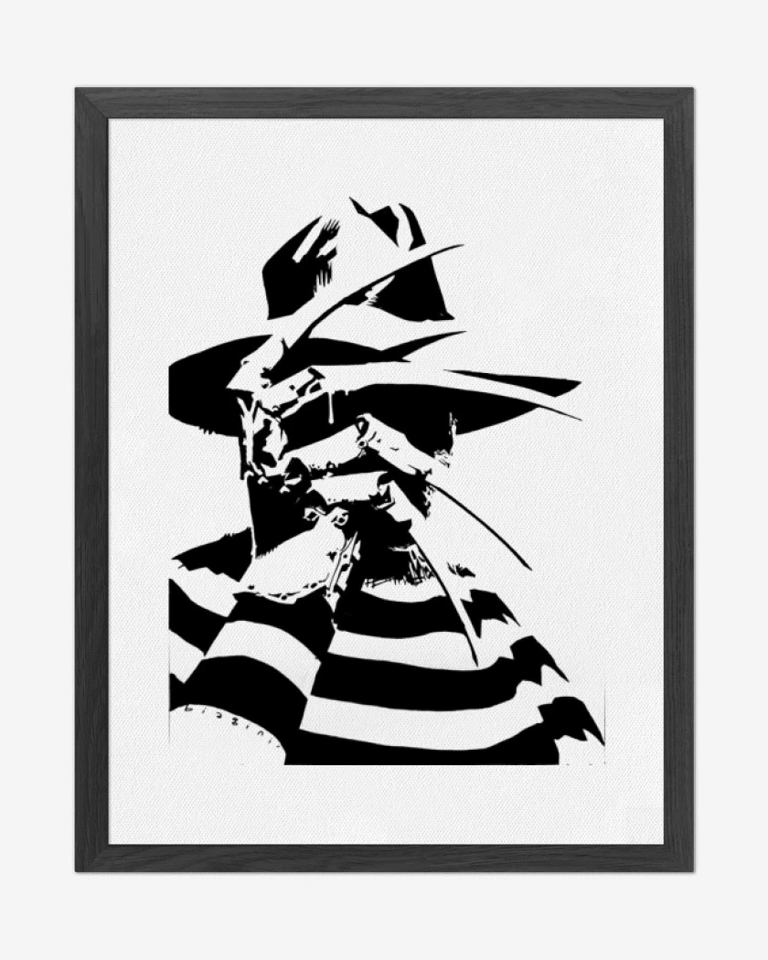 Cuadro decorativo Blanco de Freddy Krueger