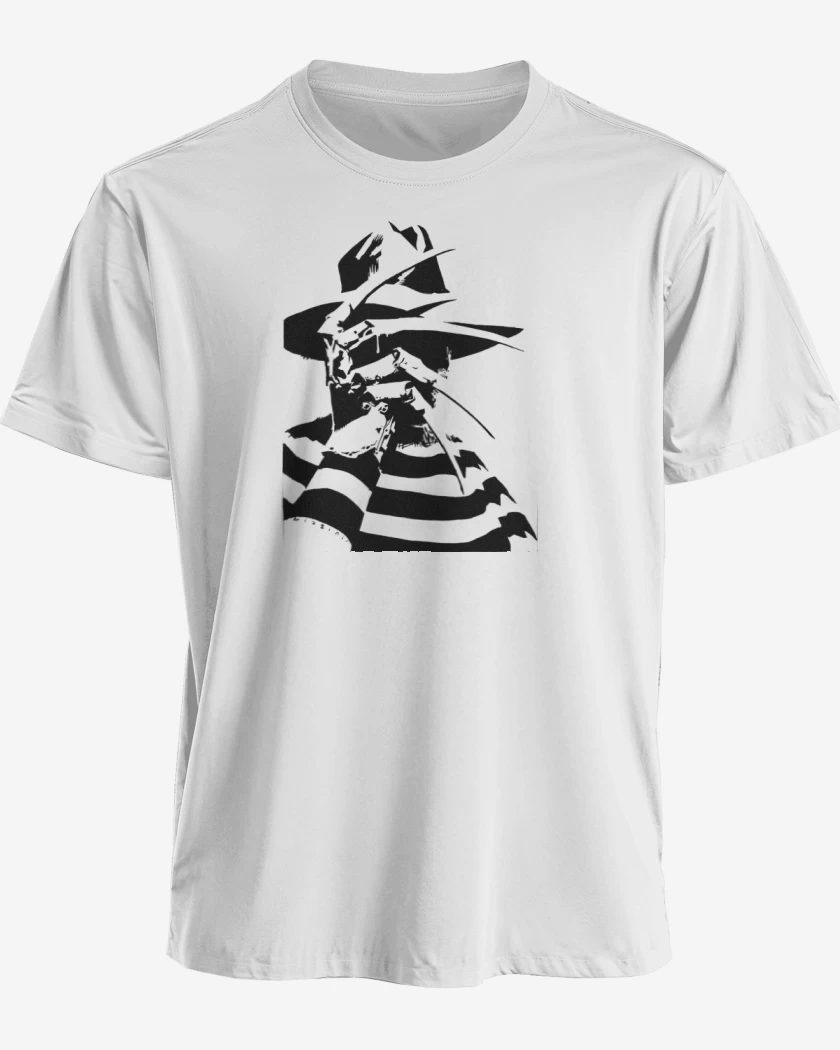 Polera premium Blanco de Freddy Krueger