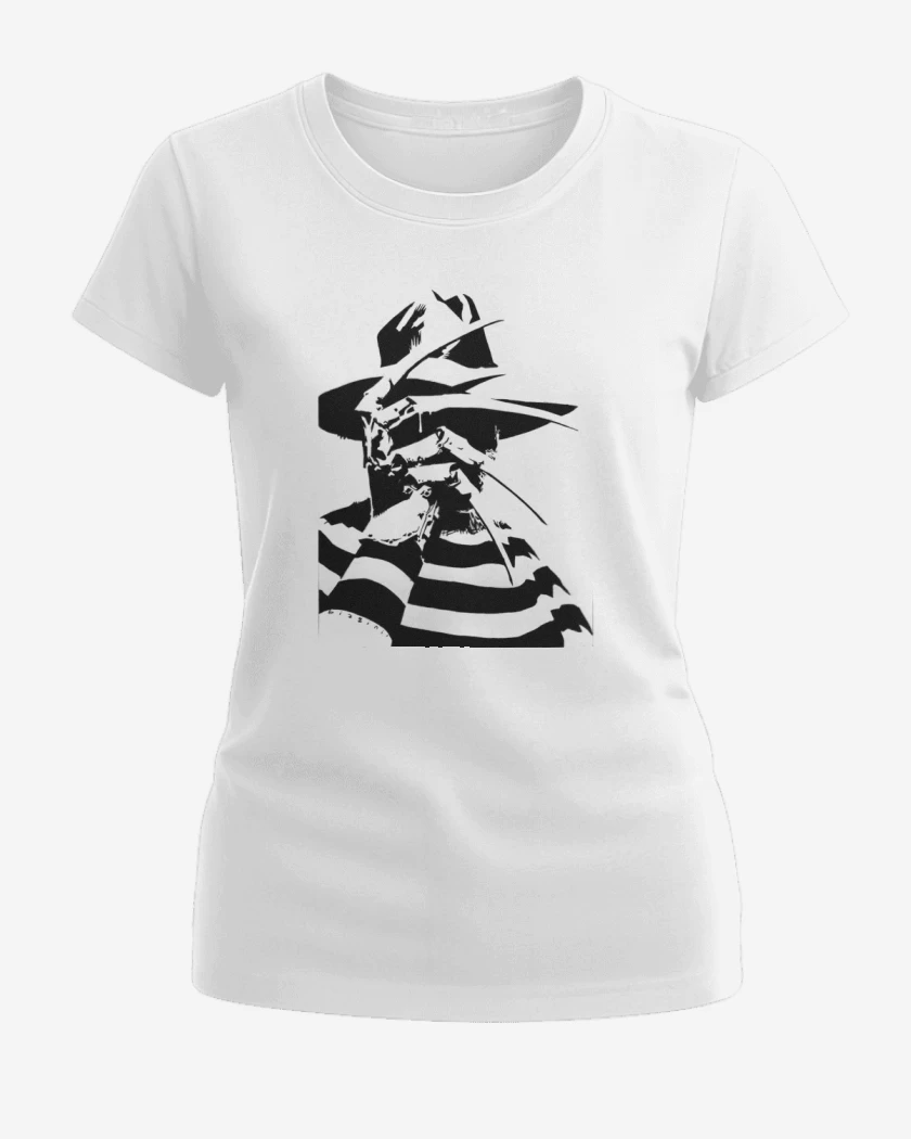 Polera de Mujer Blanco de Freddy Krueger