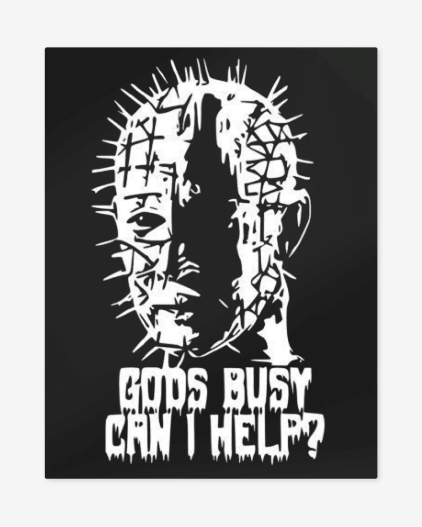 Print metalico Negro de Hellraiser
