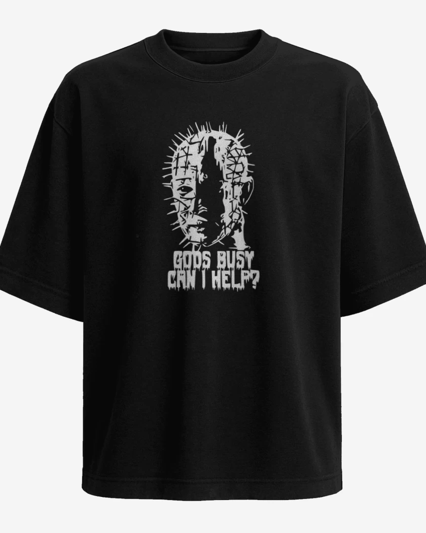 Polera Oversize Negro de Hellraiser