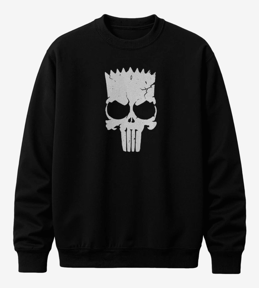 Poleron polo Negro de Bart El que castiga