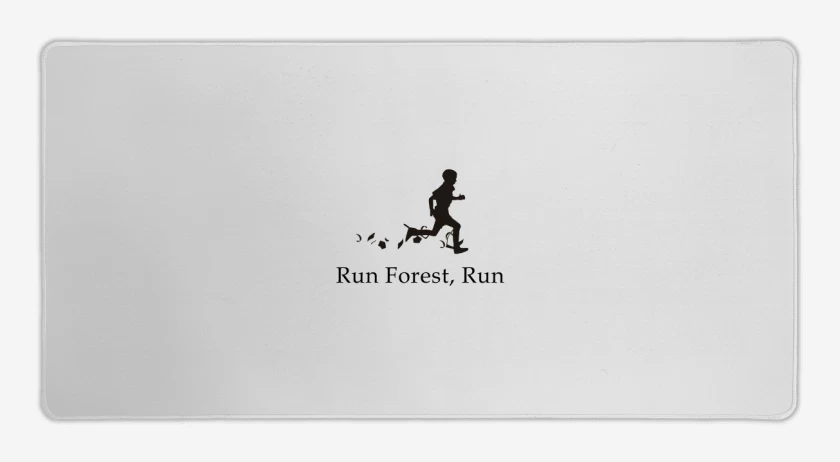 Mouse pad Gamer Blanco de Run forest run 