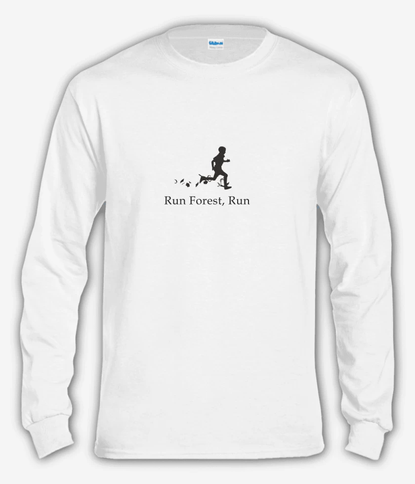 Polera manga larga Blanco de Run forest run 