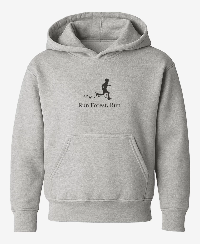 Poleron de niño Gris Melange de Run forest run 