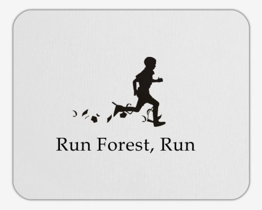 Mousepad Run forest run 