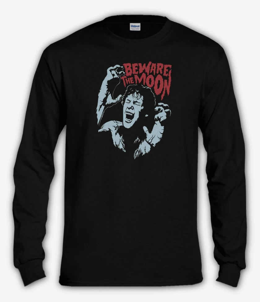 Polera manga larga Negro de Beware the moon 