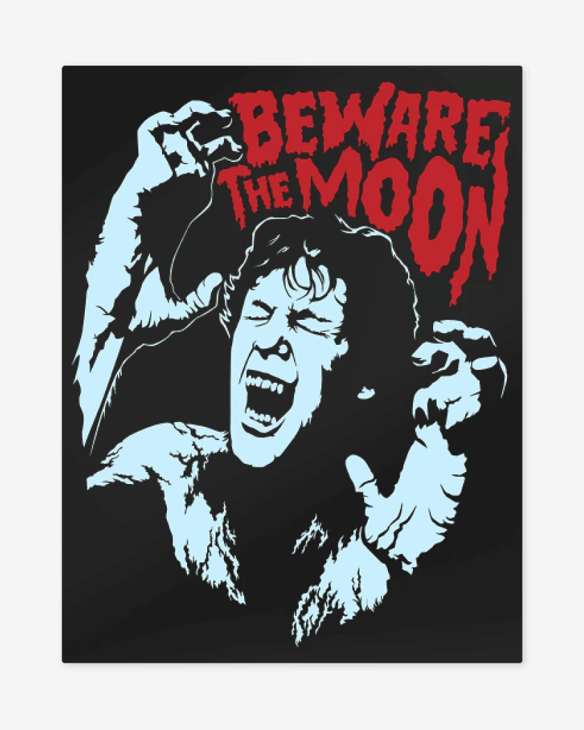 Print metalico Negro de Beware the moon 