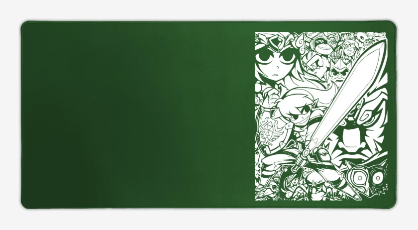Mouse pad Gamer Verde jade de Zelda - Personajes