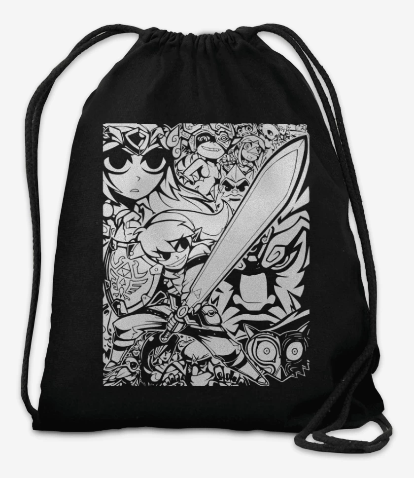 Mochila Negro de Zelda - Personajes