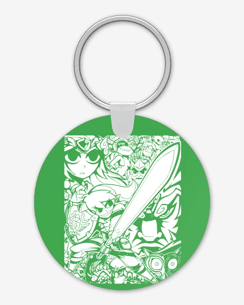 Llavero Verde jade de Zelda - Personajes