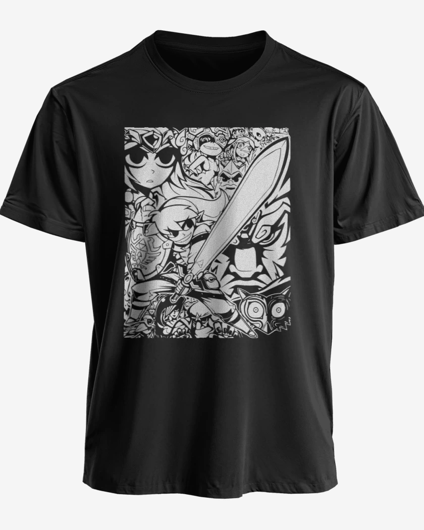 Polera premium Negro de Zelda - Personajes