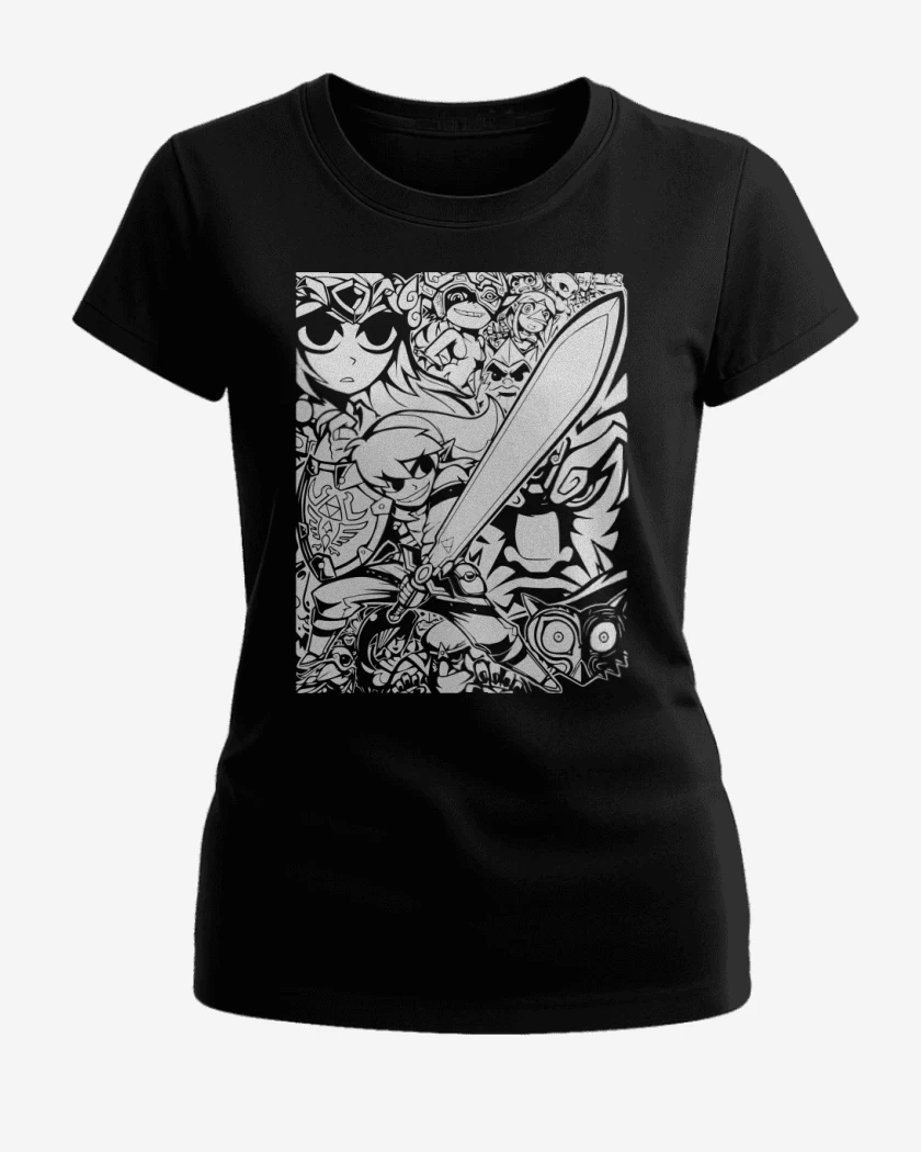 Polera de Mujer Negro de Zelda - Personajes