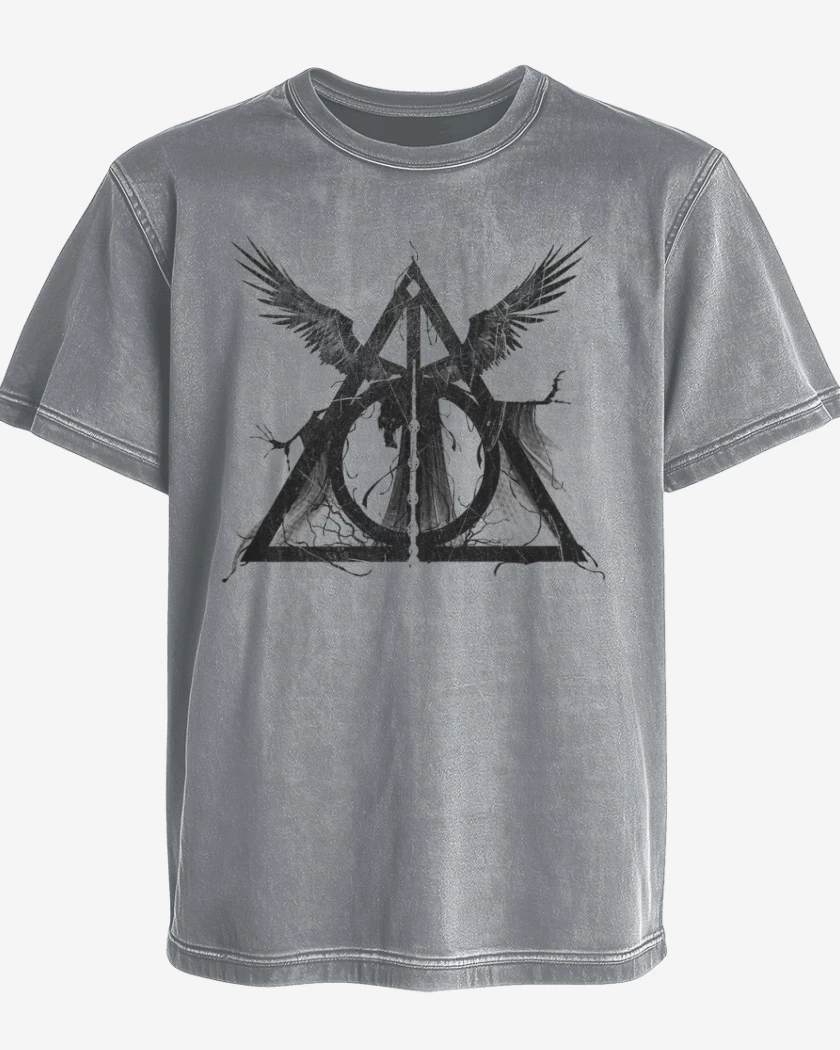 Polera desgastada Reliquias de la muerte