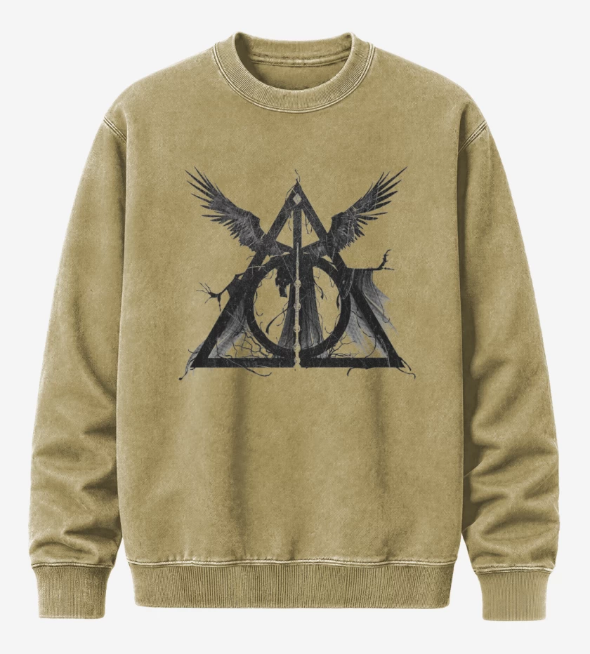 Poleron Polo Acid Wash Beige de Reliquias de la muerte