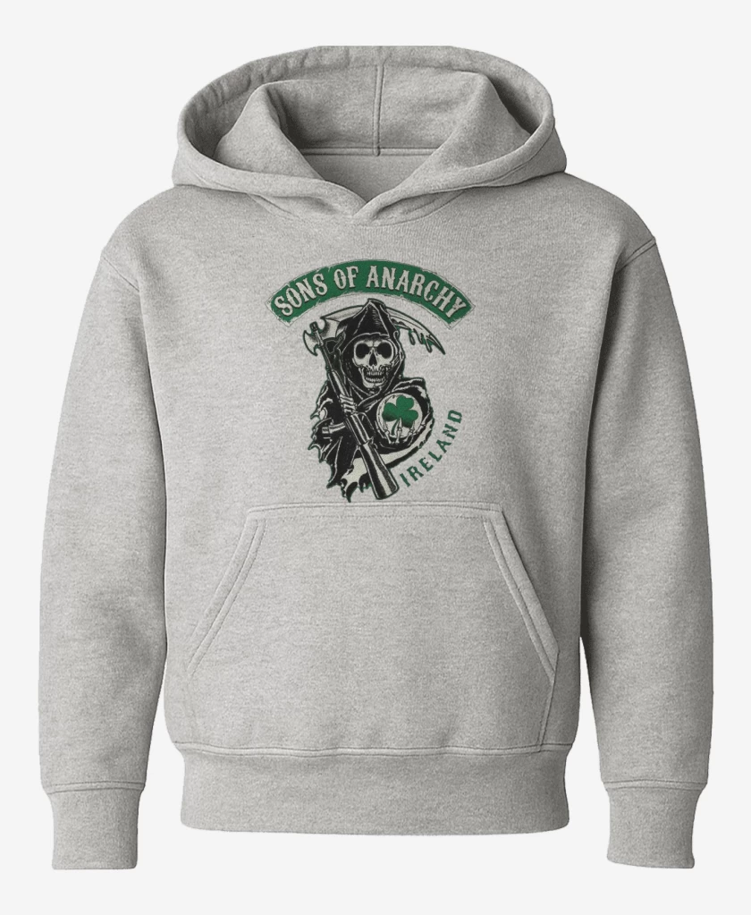 Poleron de niño Gris Melange de Sons of Anarchy Ireland