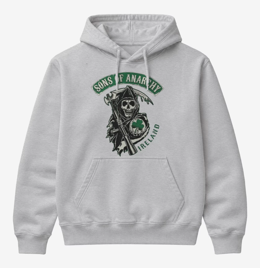 Poleron Canguro básico Gris Melange de Sons of Anarchy Ireland