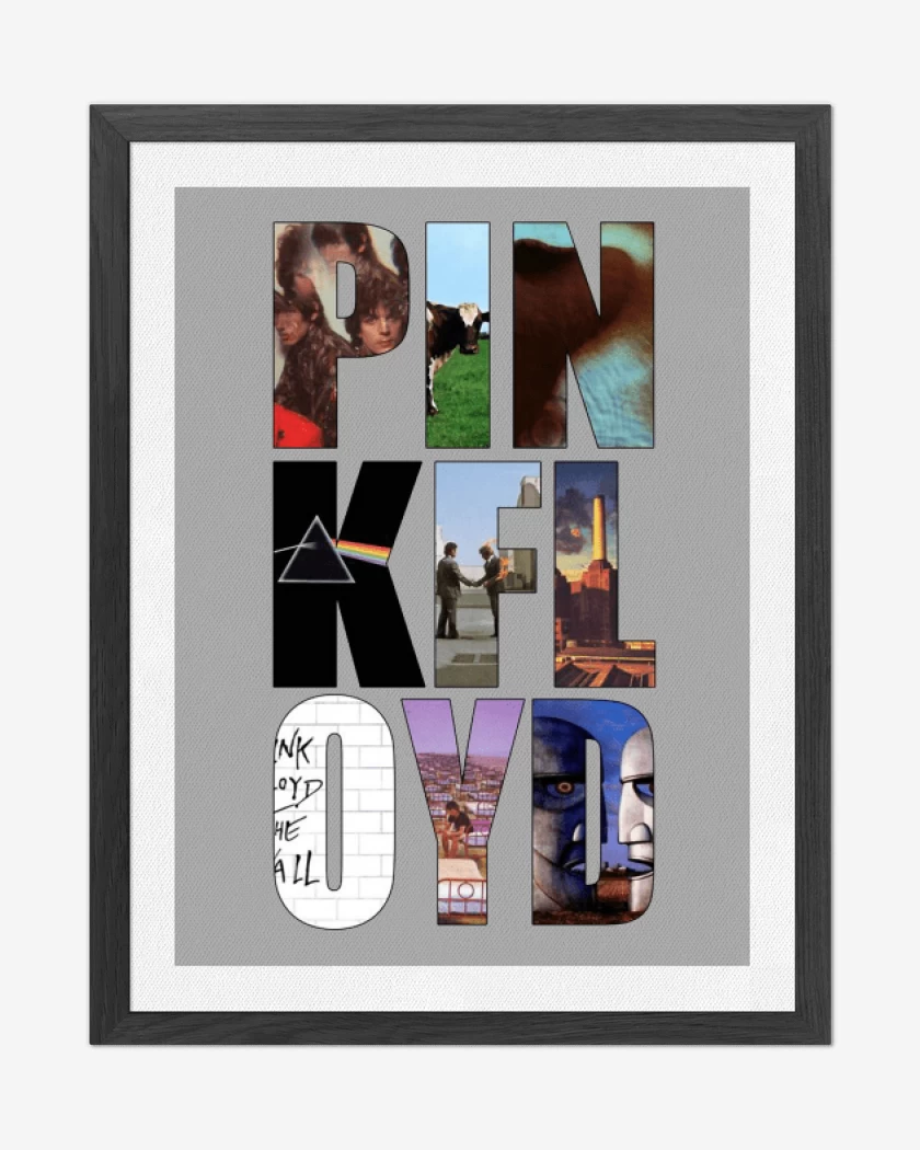 Cuadro decorativo Gris Melange de Pink Floyd discos