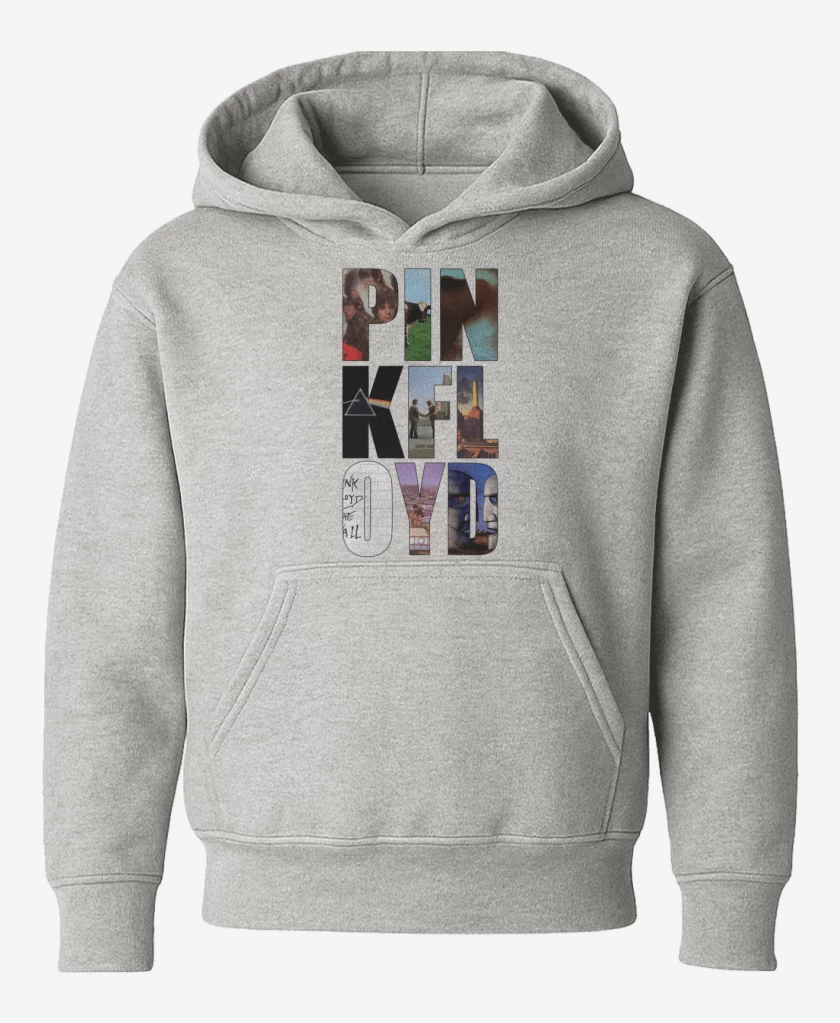 Poleron de niño Gris Melange de Pink Floyd discos