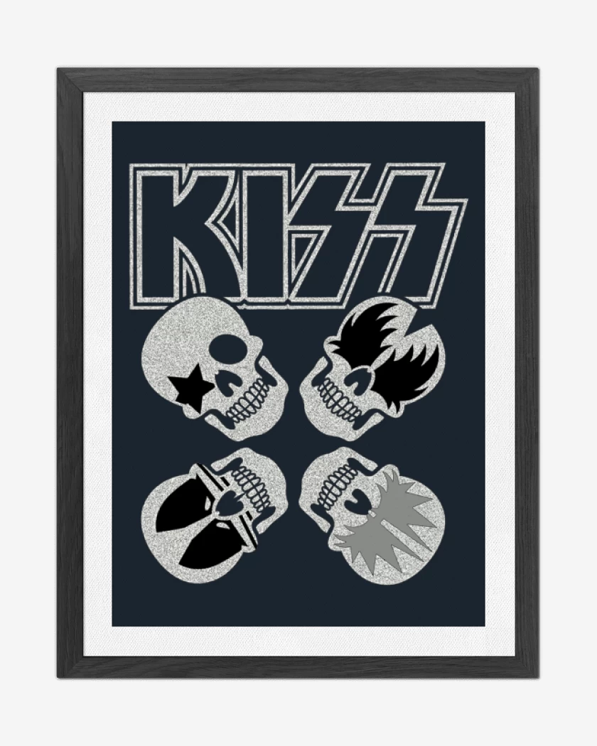 Cuadro decorativo Azul Marino de Kiss