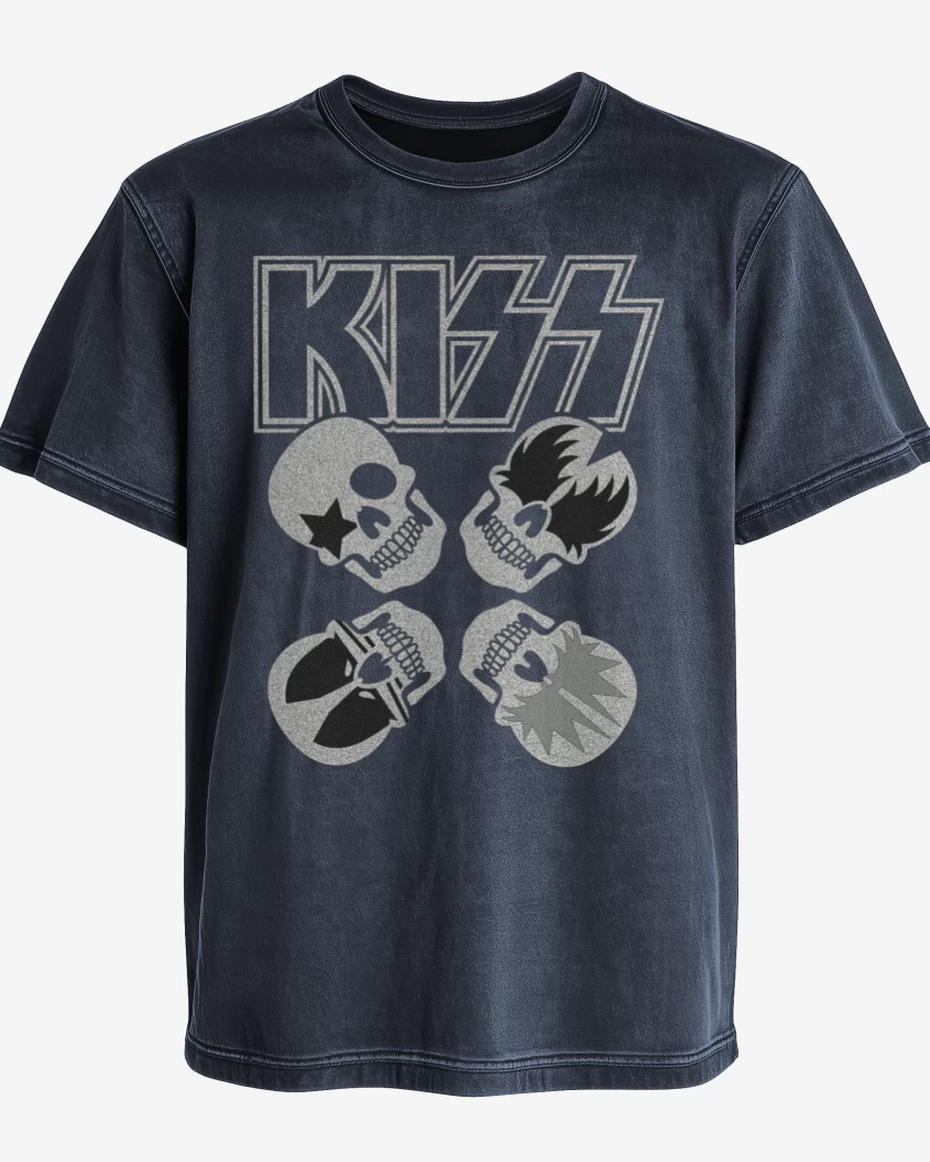 Polera desgastada Kiss