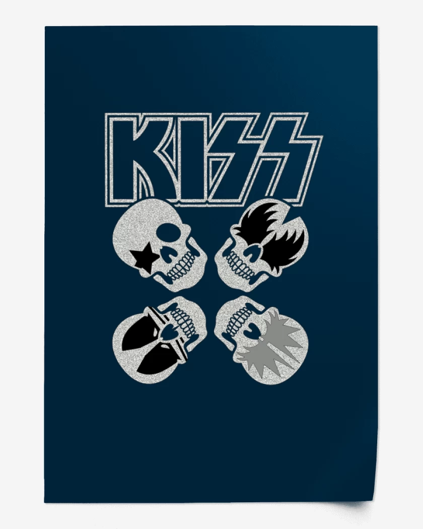 Print Azul Marino de Kiss