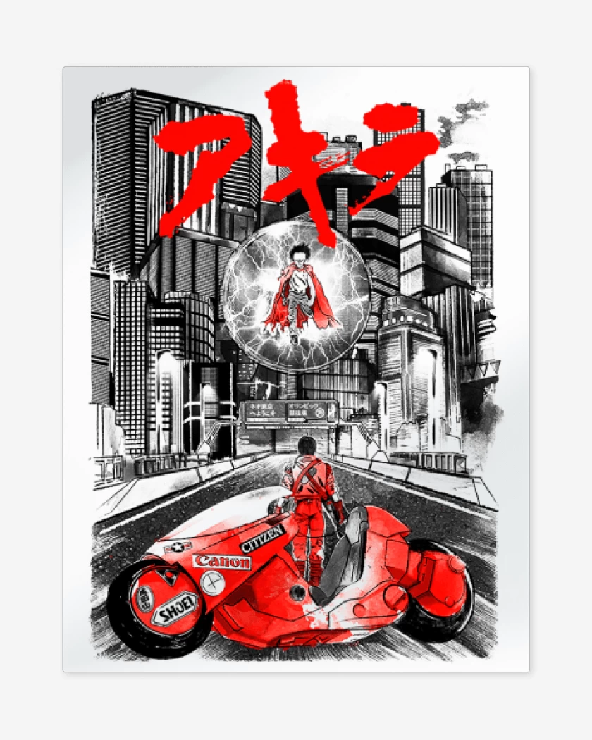 Print metalico Blanco de Akira 2