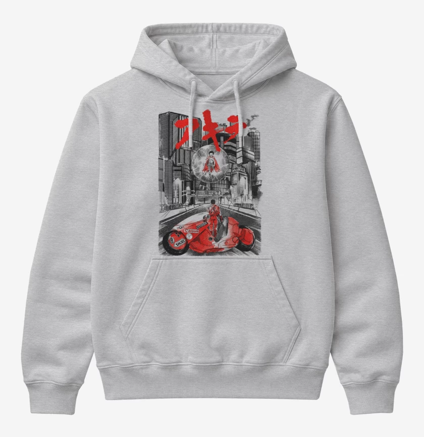 Poleron Canguro básico Gris Melange de Akira 2