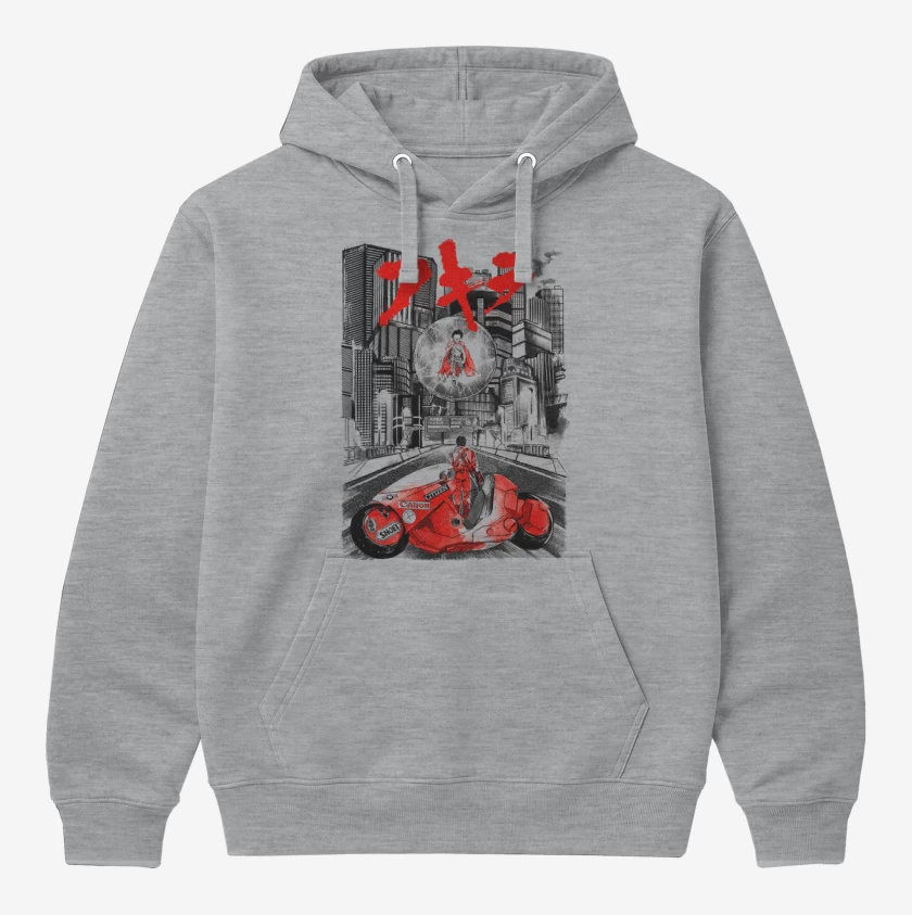 Polerón Canguro Gris Melange de Akira 2
