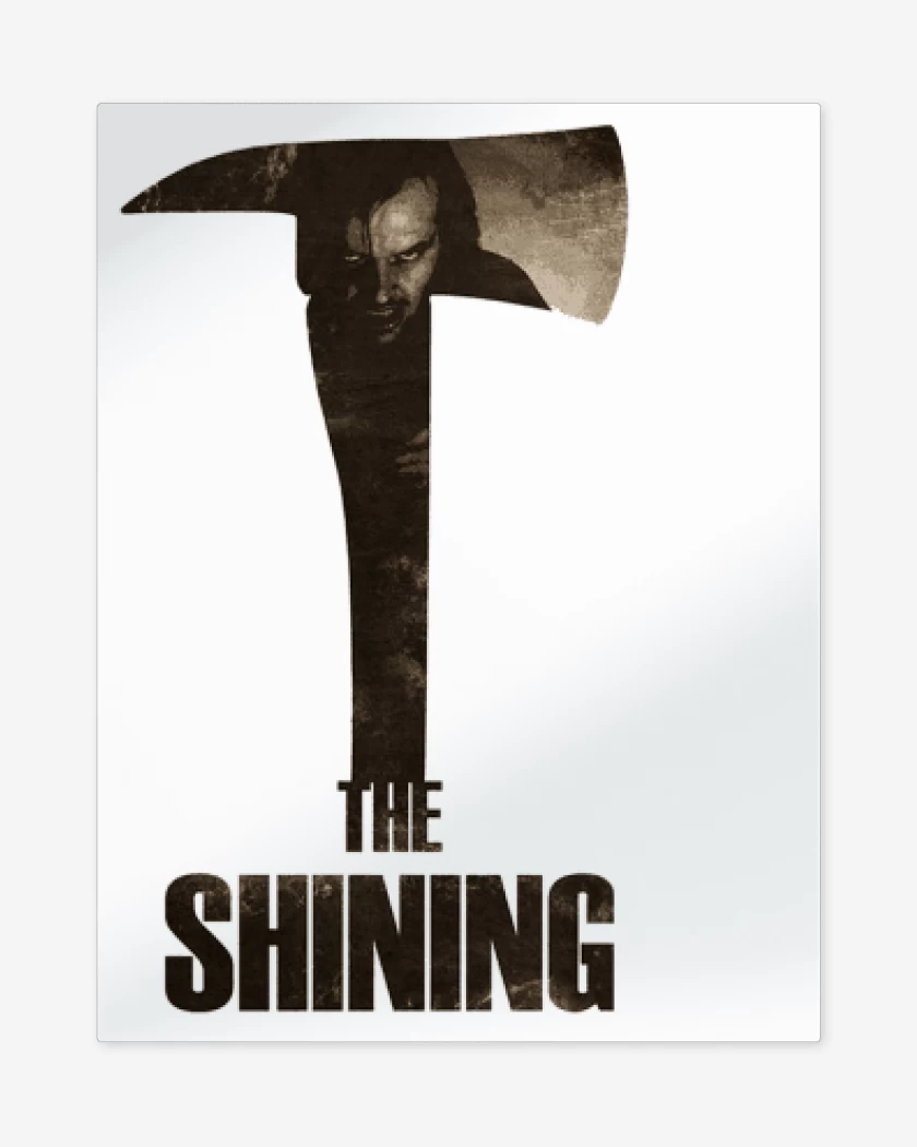 Print metalico Blanco de The shining