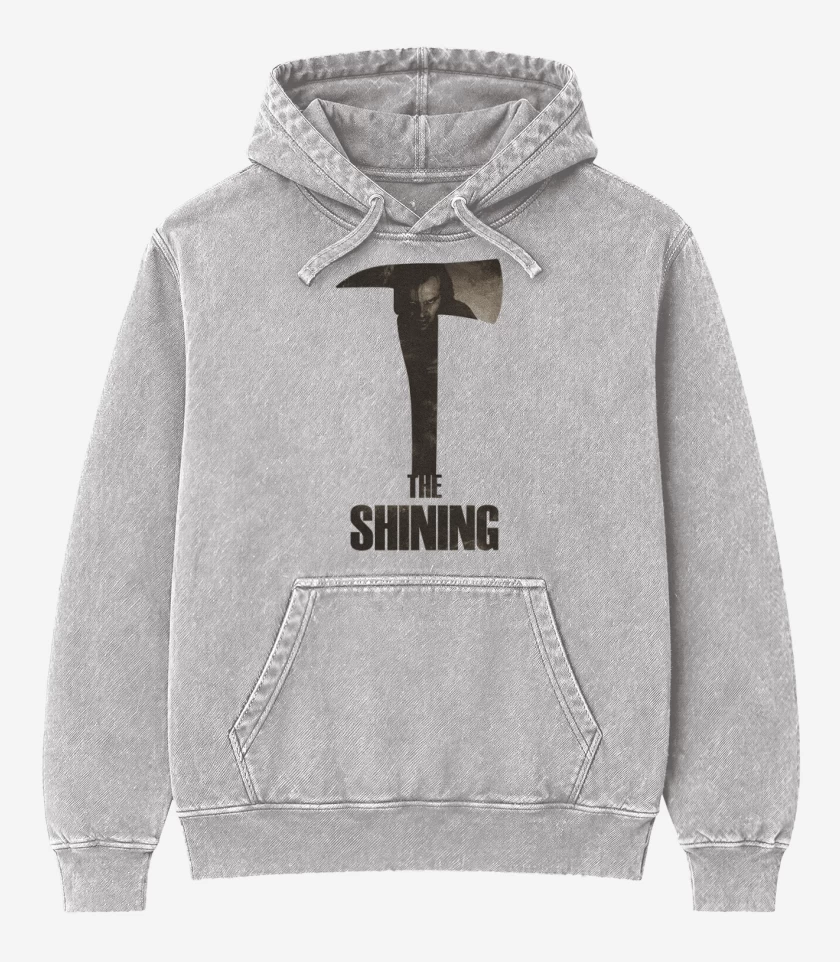 Poleron Canguro Acid Wash Gris Melange de The shining