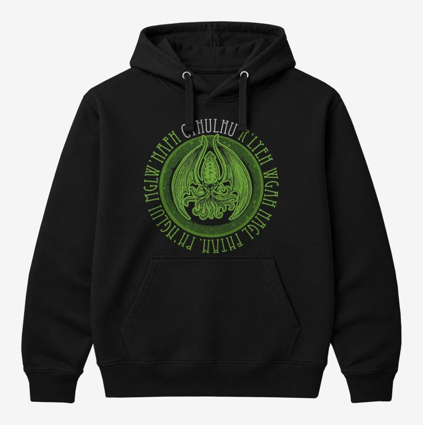 Polerón Canguro Negro de Cthulhu 5
