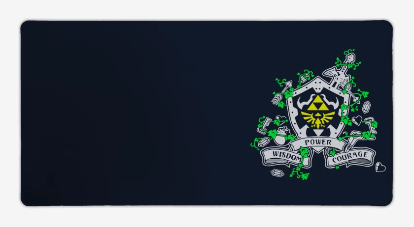 Mouse pad Gamer Zelda - Power Wisdom Courage