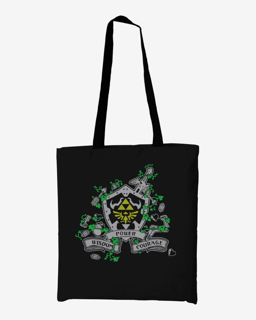 Totebag Zelda - Power Wisdom Courage