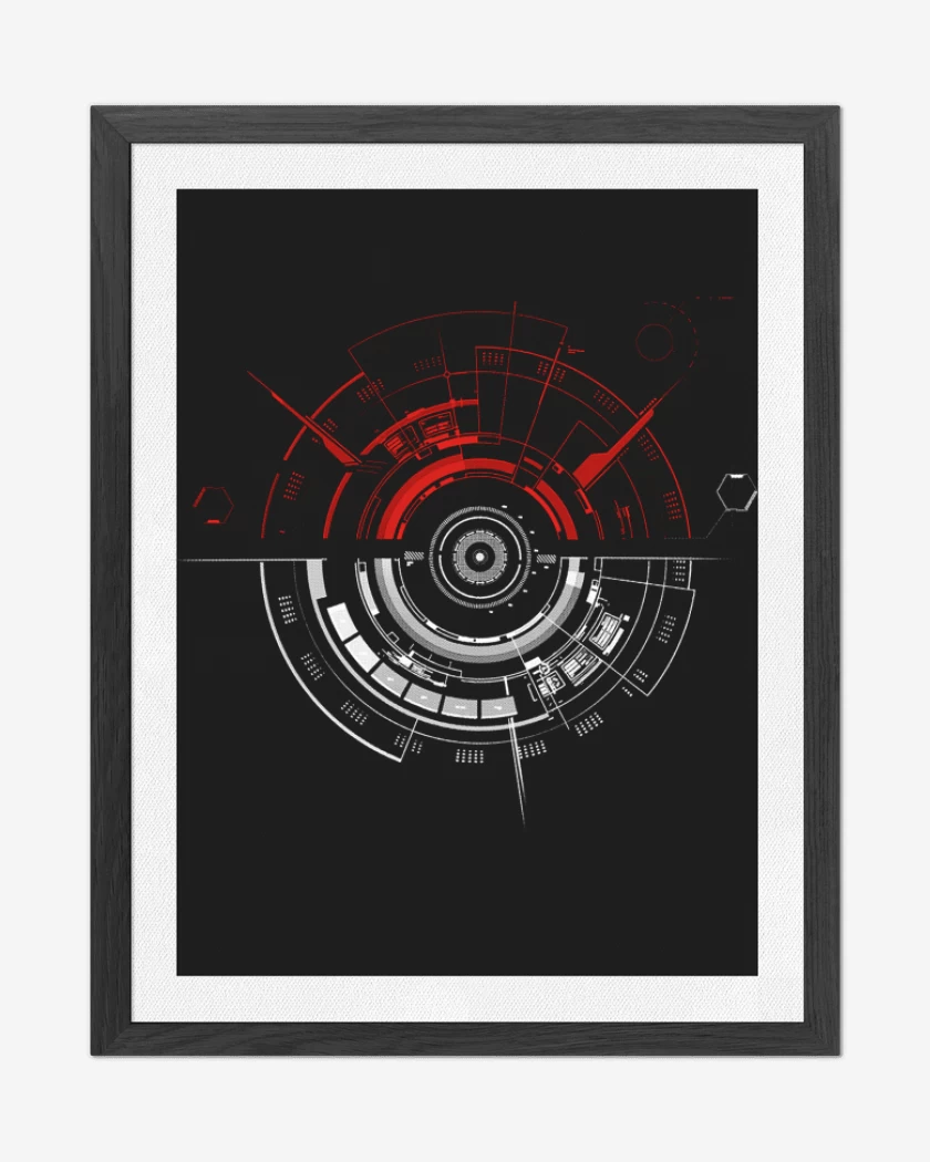 Cuadro decorativo Negro de Pokebolita