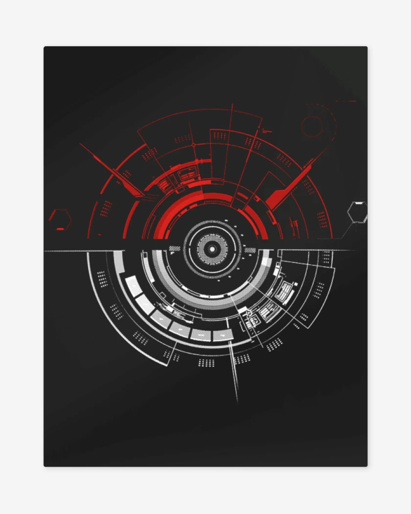 Print metalico Negro de Pokebolita