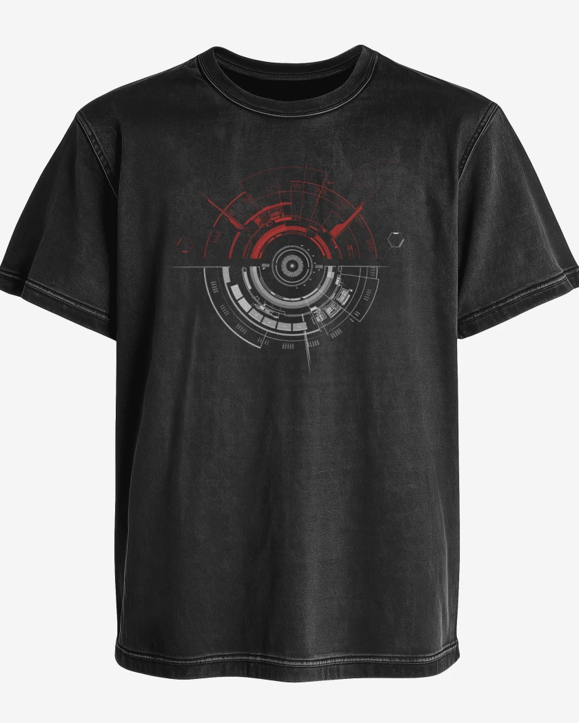 Polera desgastada Negro de Pokebolita