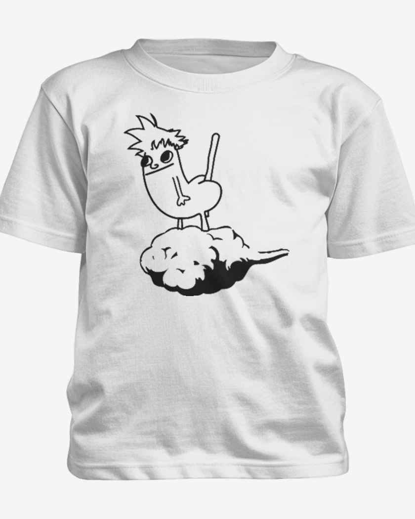 Polera de niño Blanco de Dragon butt