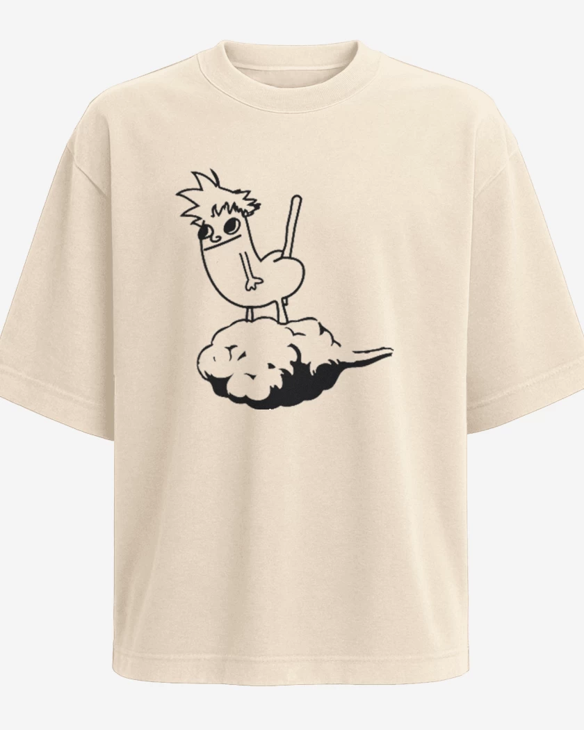 Polera Oversize Beige de Dragon butt