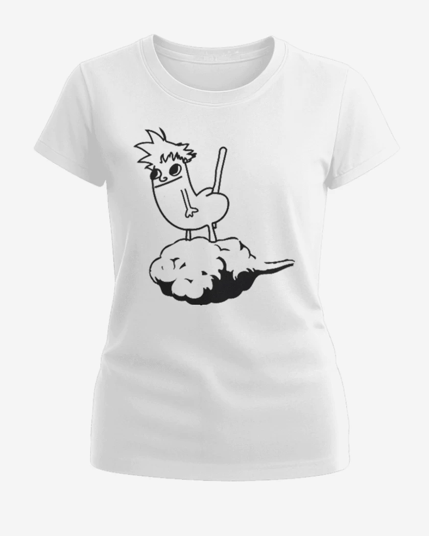 Polera de Mujer Blanco de Dragon butt