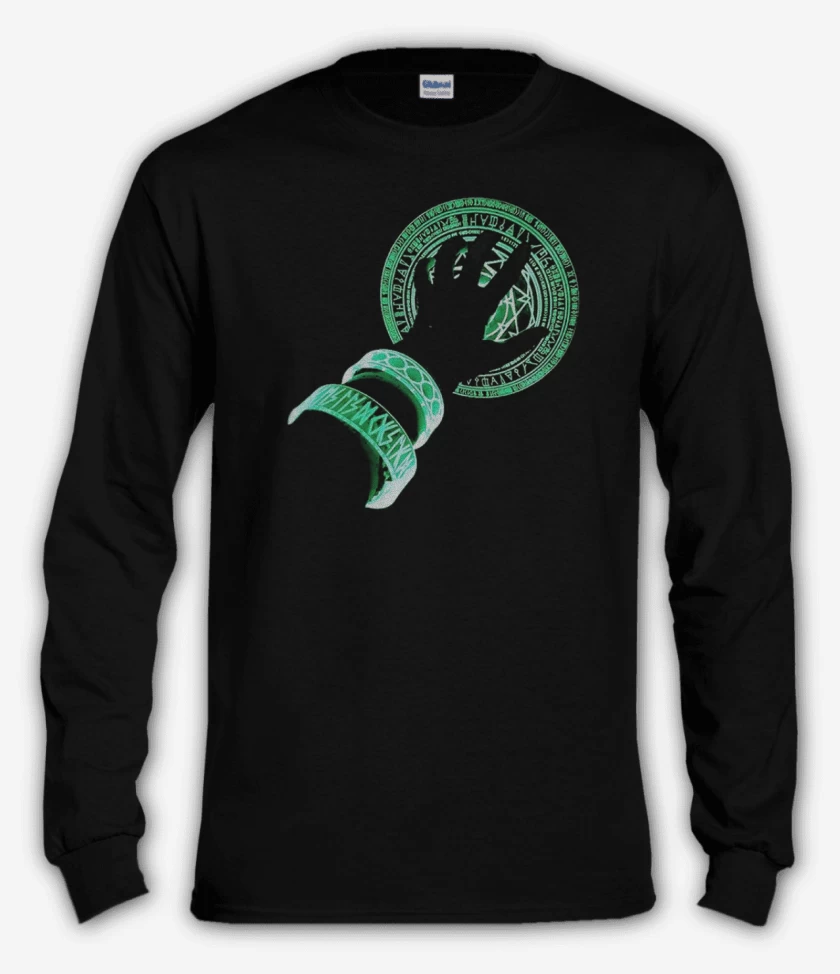 Polera manga larga Negro de Dr.strange agamotto