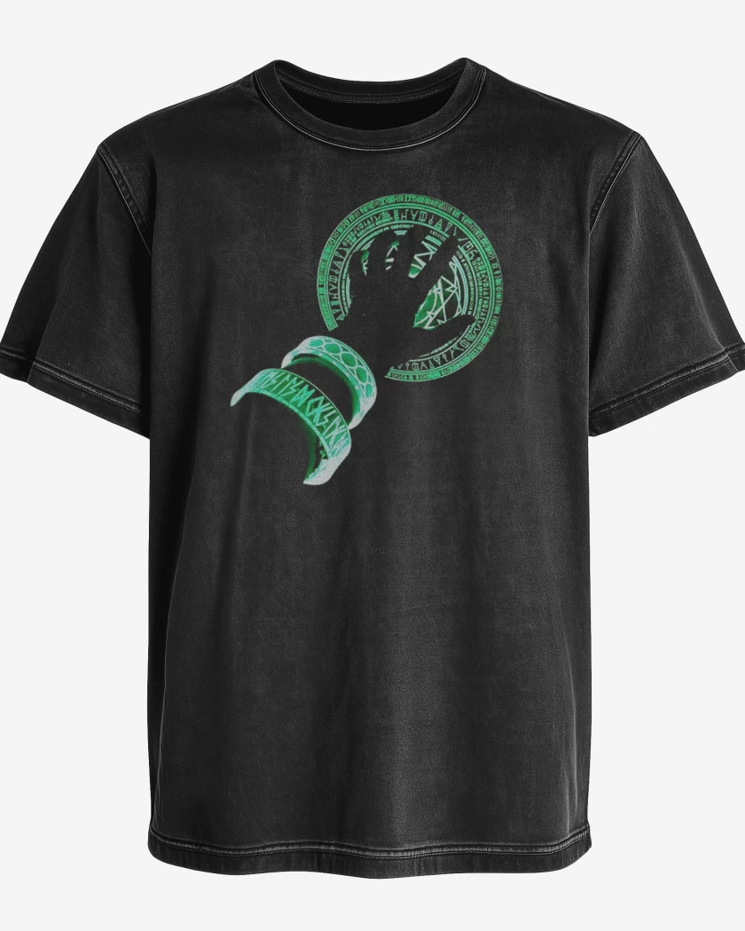 Polera desgastada Negro de Dr.strange agamotto