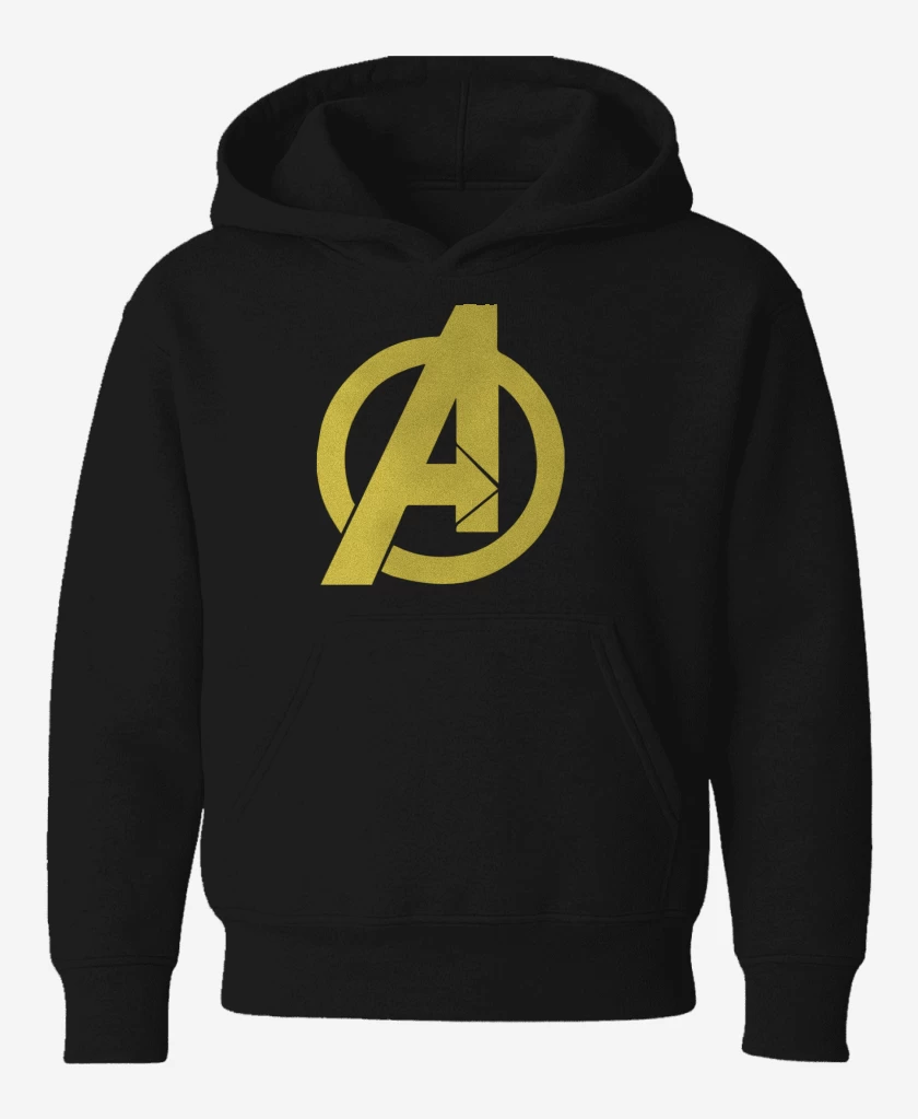 Poleron de niño Negro de Avengers Symbol