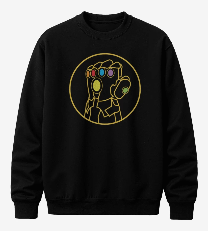 Poleron polo Negro de Guantelete