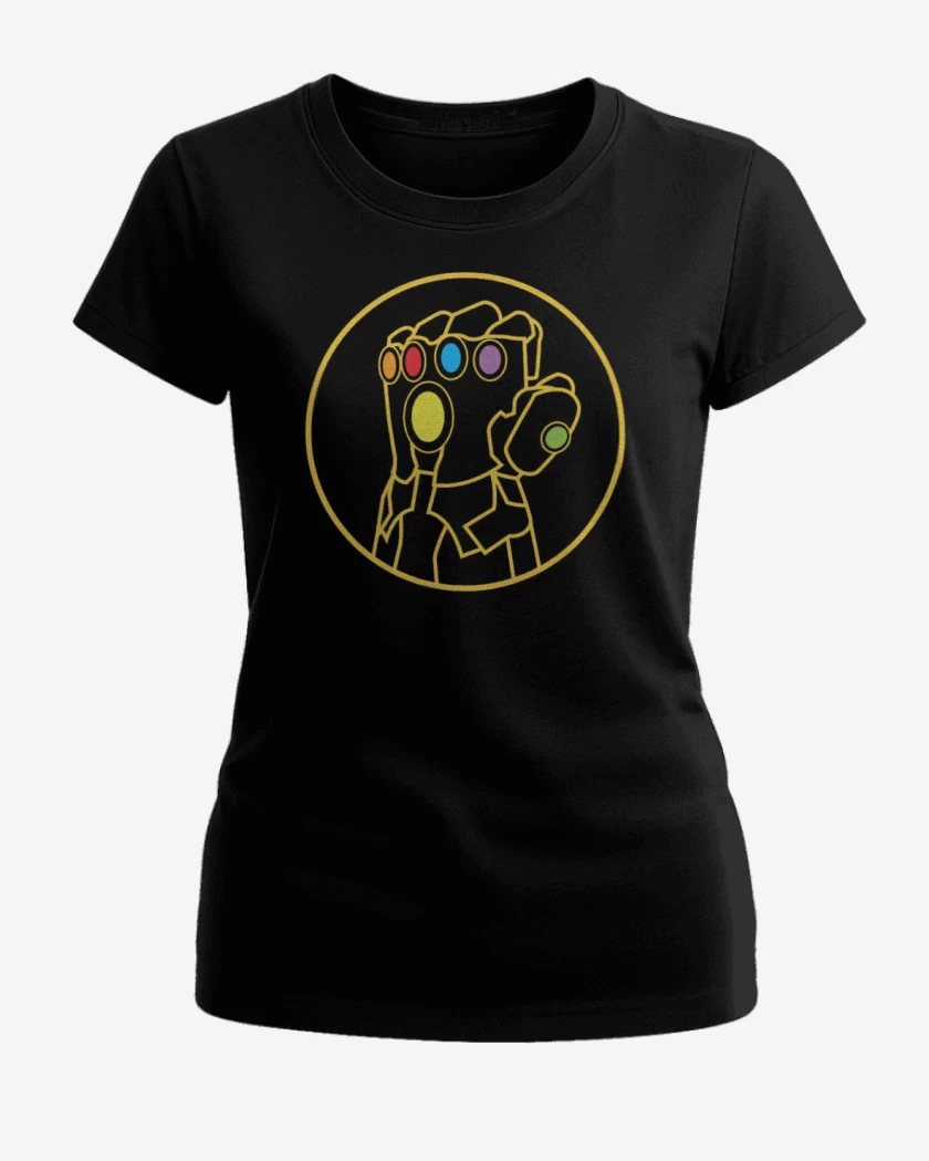 Polera de Mujer Negro de Guantelete