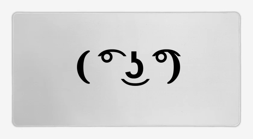 Mouse pad Gamer Blanco de Lenny face