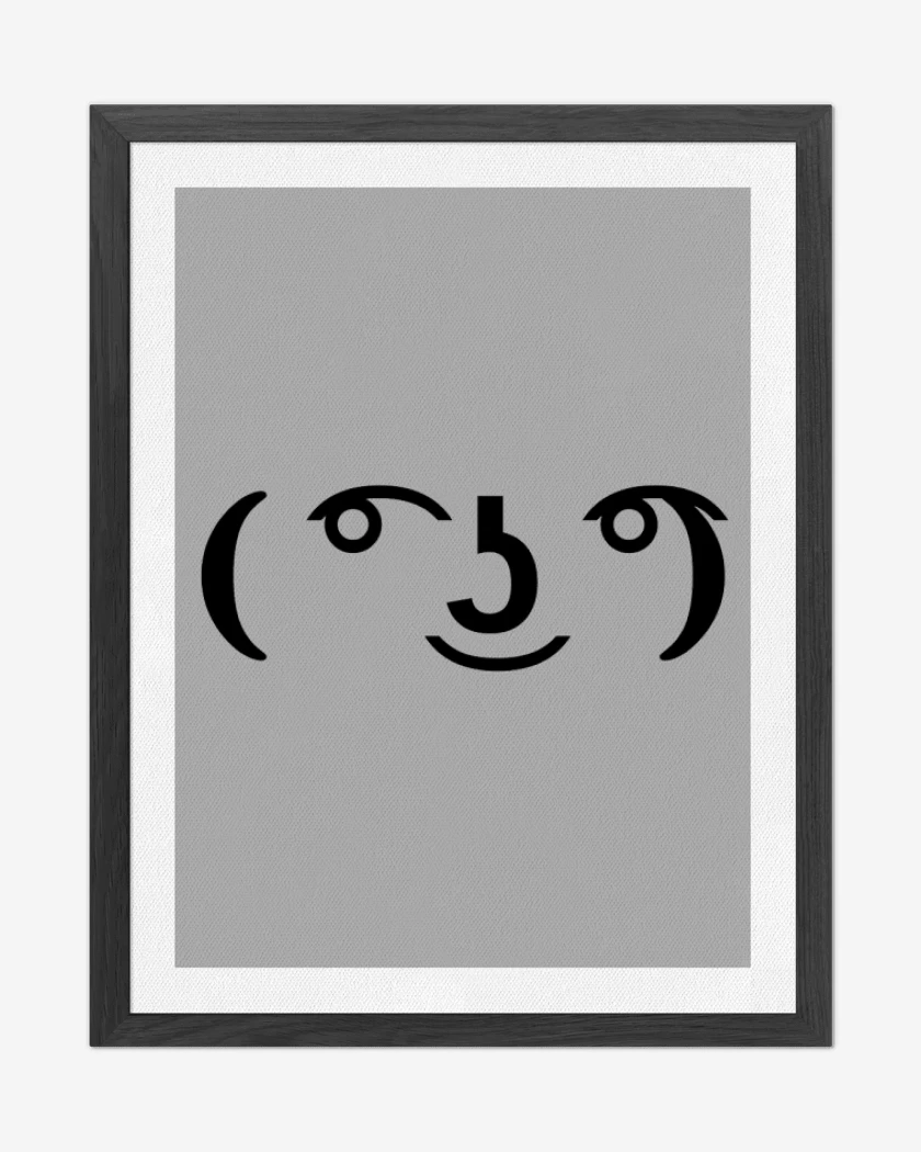 Cuadro decorativo Gris Melange de Lenny face