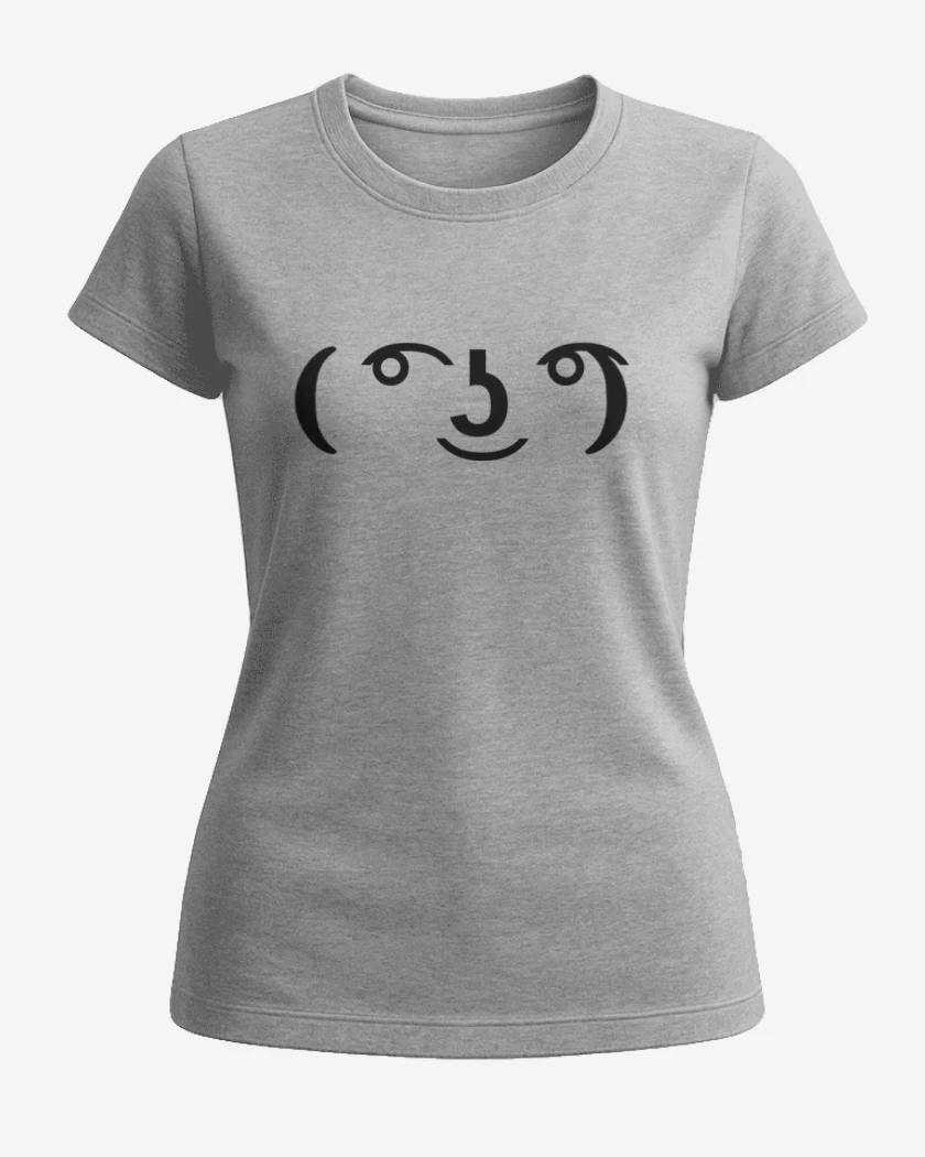 Polera de Mujer Gris Melange de Lenny face