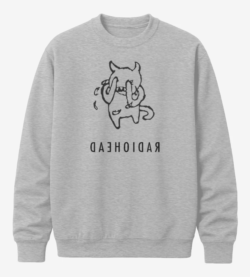 Poleron polo Gris Melange de radiohead devil