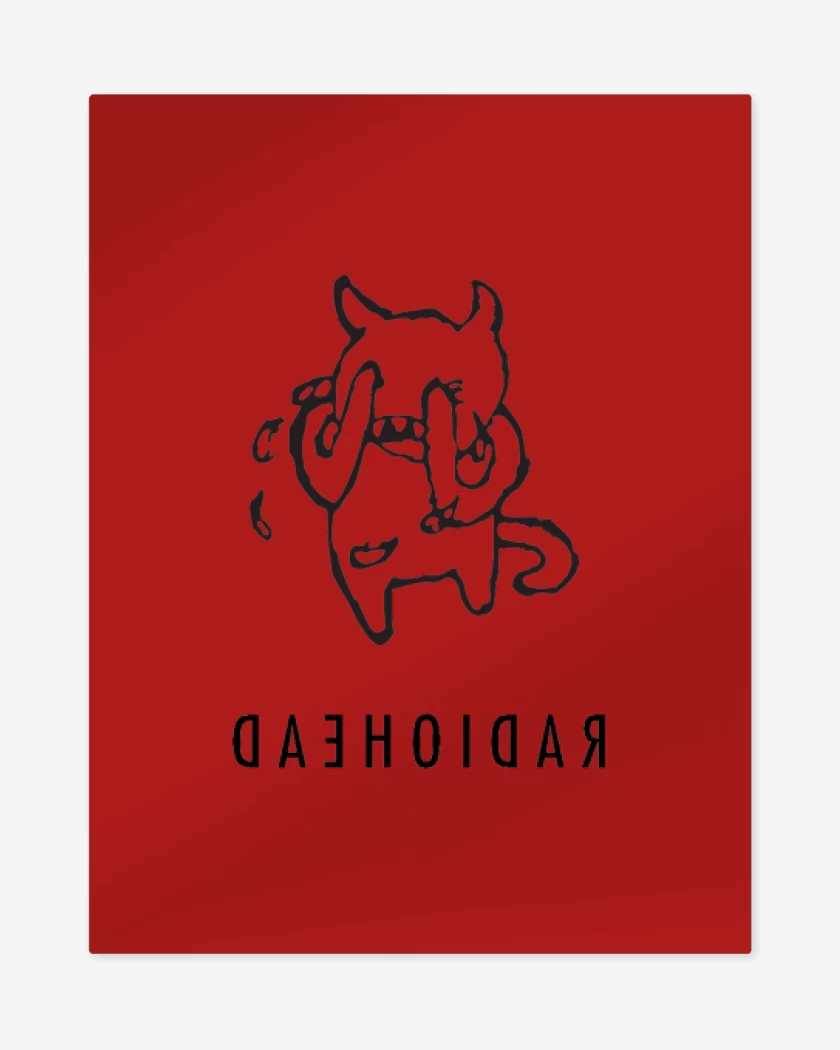 Print metalico radiohead devil